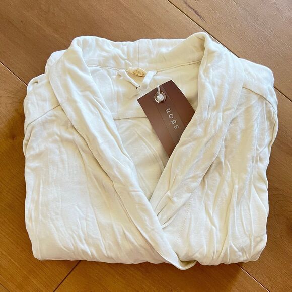 NWT Goumi Kids Womens Cloud Robe XL/XXL Bamboo Organic Cotton White Pockets - Picture 4 of 4